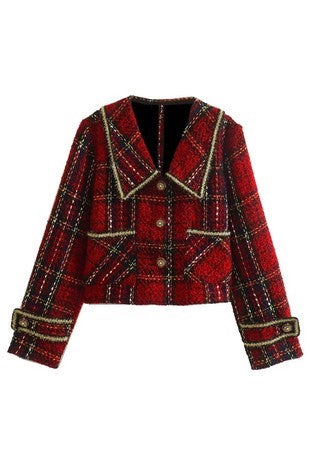 Lucy Plaid Denim Blazer Dress main image 0
