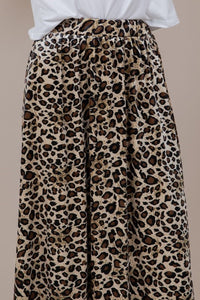 Angie Velvet Leopard Print Skirt