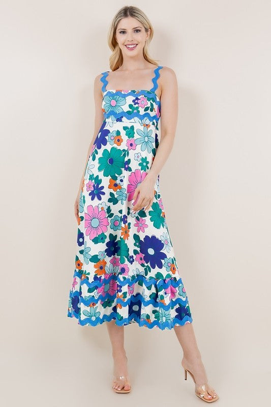 Bennett Multi Color Flower Print Dress