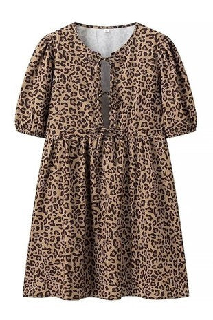 Betty Leopard Print Dress