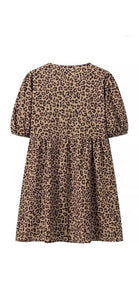 Betty Leopard Print Dress