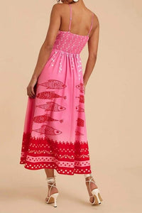 Bubbles Pink Fish Dress
