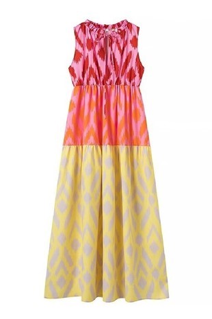 Caroline Multi Print Dress - The Look By Lucy