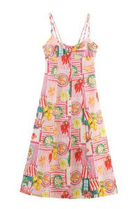 Daisy Pink Printed Dress