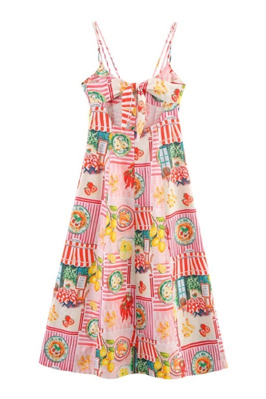 Daisy Pink Printed Dress