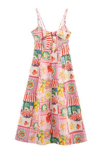 Daisy Pink Printed Dress