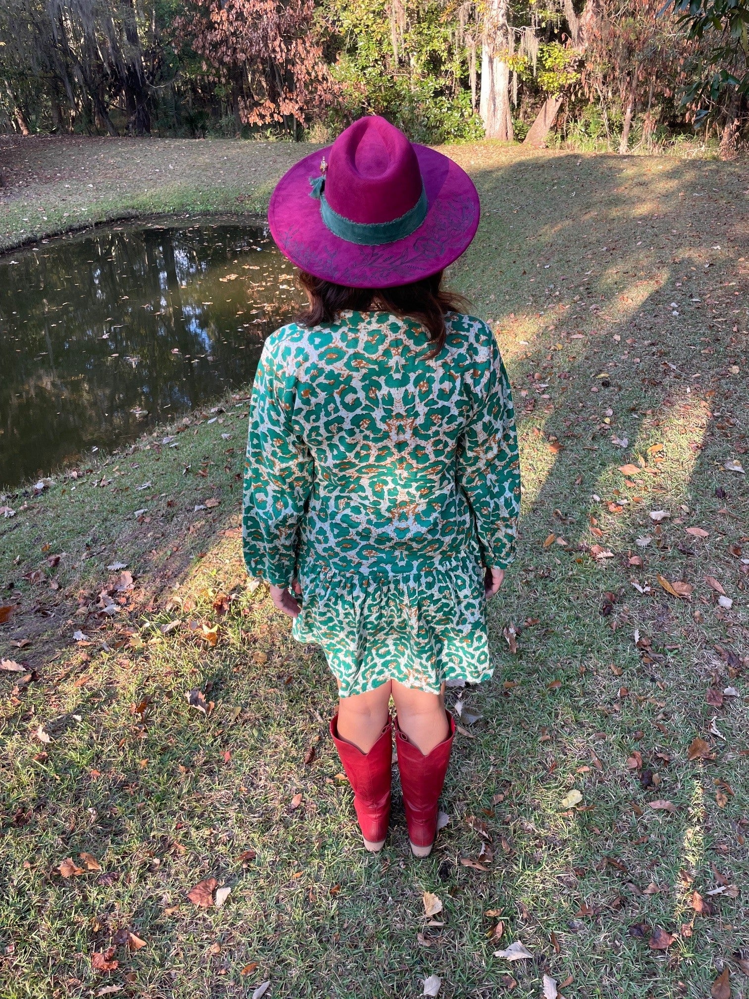 Denise Green Leopard Print Dress - The Look By Lucy