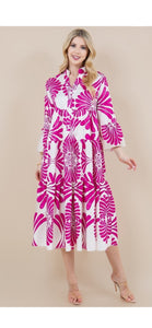 Elizabeth Pink Printed Dress - The Look By Lucy