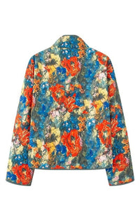 Emily Floral Print Quilted Jacket - The Look By Lucy