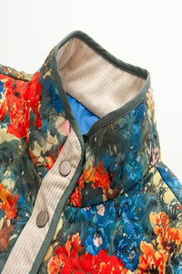 Emily Floral Print Quilted Jacket - The Look By Lucy