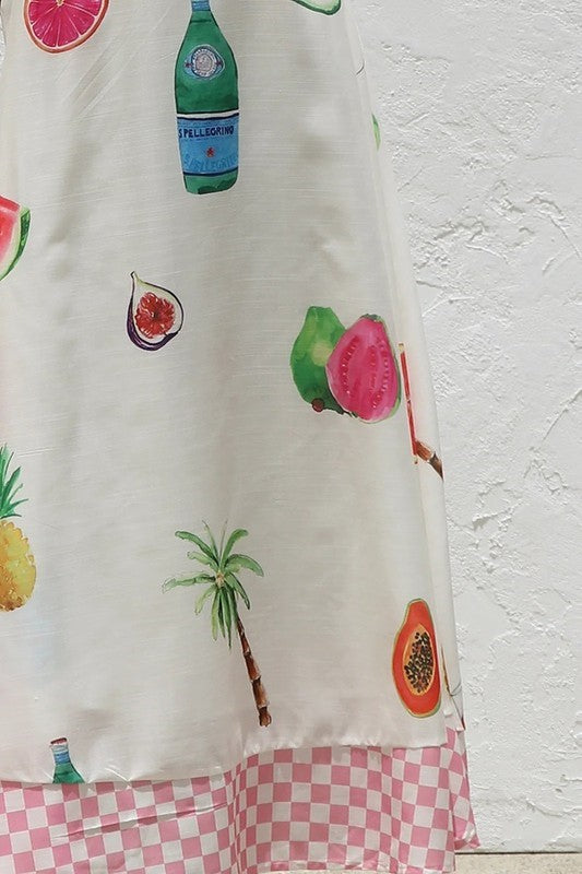 Florence White Graphic Print Dress