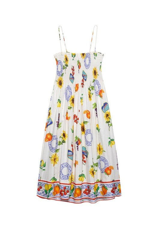 Gemma Fruit Print Dress