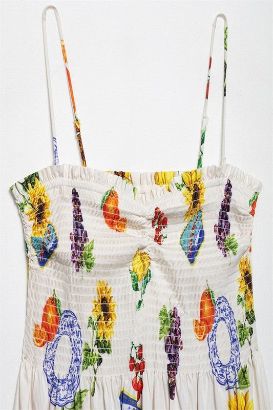 Gemma Fruit Print Dress