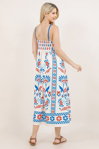 Glory Red, White, and Blue Printed Dress