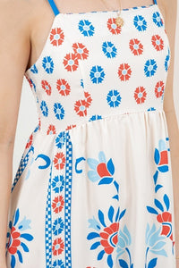 Glory Red, White, and Blue Printed Dress