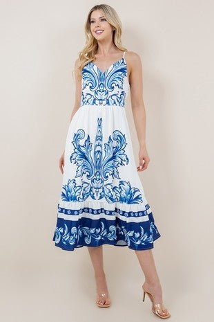 Greece Blue and White Dress - The Look By Lucy
