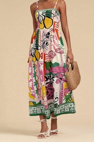 Lola Multi Printed Dress