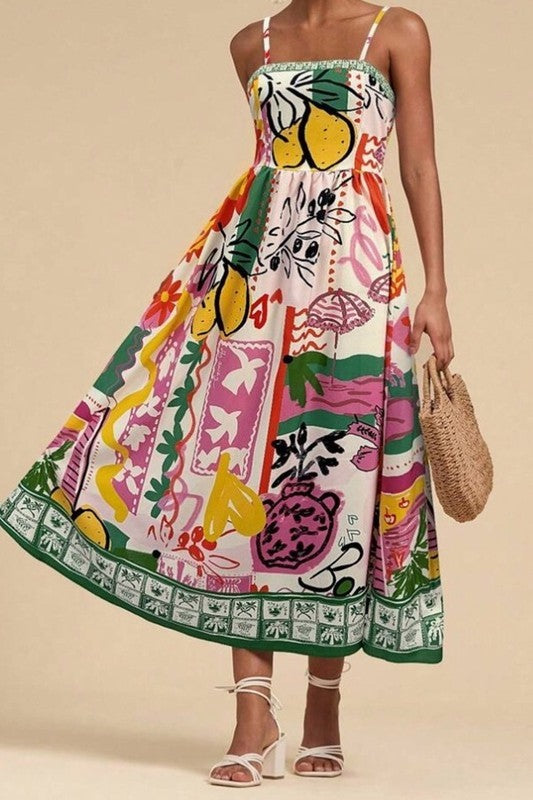 Lola Multi Printed Dress