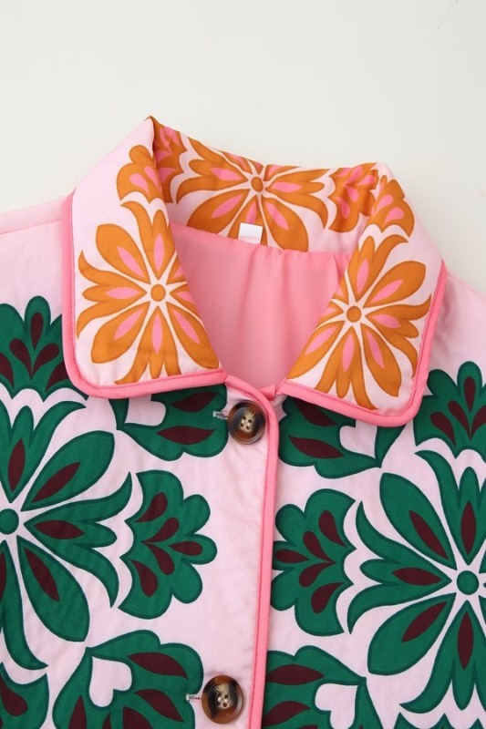 Shelby Printed Quilted Jacket - The Look By Lucy