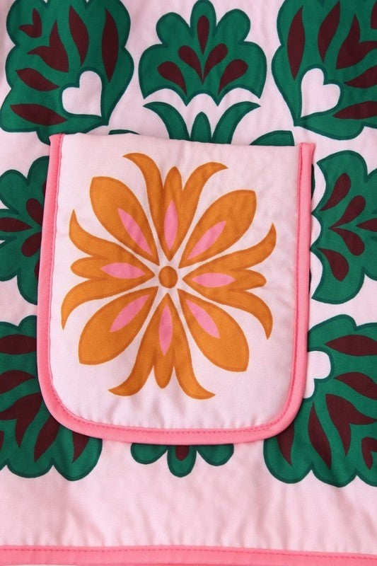 Shelby Printed Quilted Jacket - The Look By Lucy