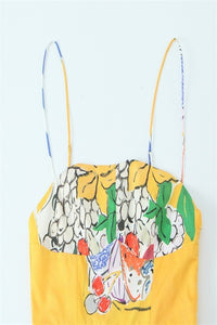 Sunny Yellow Fruit Dress
