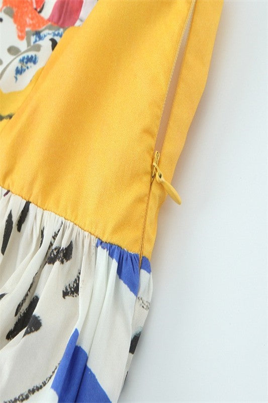Sunny Yellow Fruit Dress