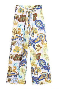 Keely Floral Wrap Pants - The Look By Lucy